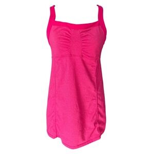 Athleta Pink Criss Cross Back Tank Top Athletic Workout Activewear Women's M